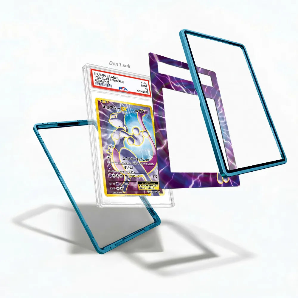 Mewtwo EX 095-087 SR CP6 Extended Art Display Cases - PSA Slab Case - Detail View