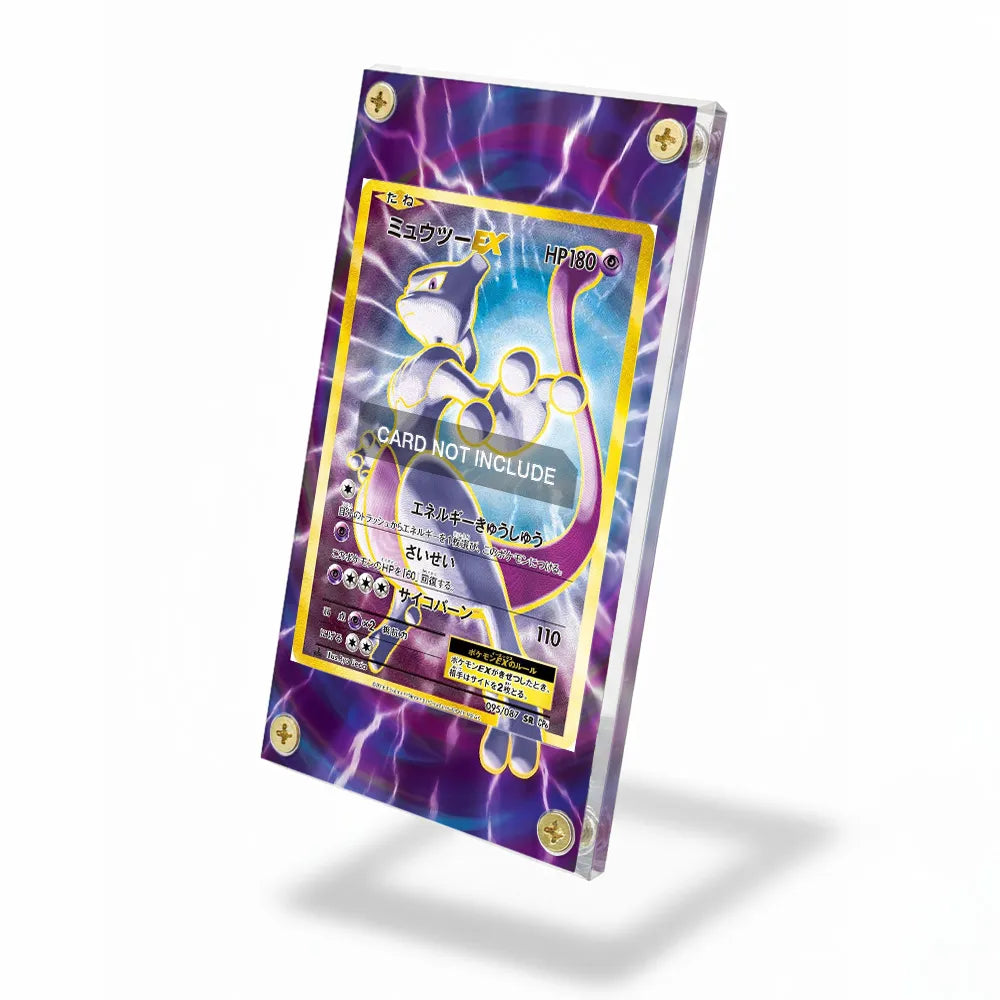 Mewtwo EX 095-087 SR CP6 Extended Art Display Cases - Screws Case - Side View