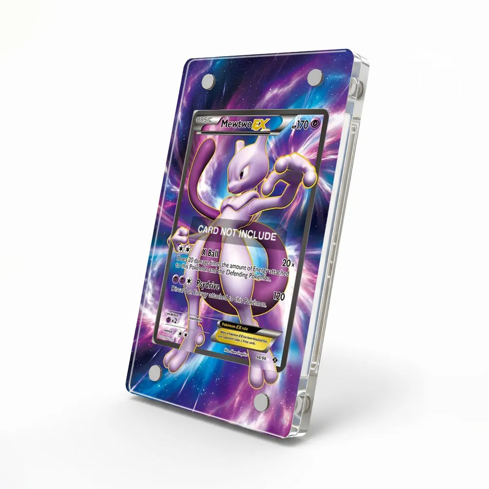 Mewtwo EX 98-99 Next Destinies Extended Art Display Cases - Magnetic Case - Side View