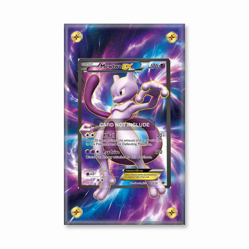 Mewtwo EX 98-99 Next Destinies Extended Art Display Cases - Screws Case - Front View