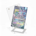 Mewtwo & Mew GX 71-236 19 Worlds Pokemon Cards Custom Art Display Cases - Magnetic Case - Detail View