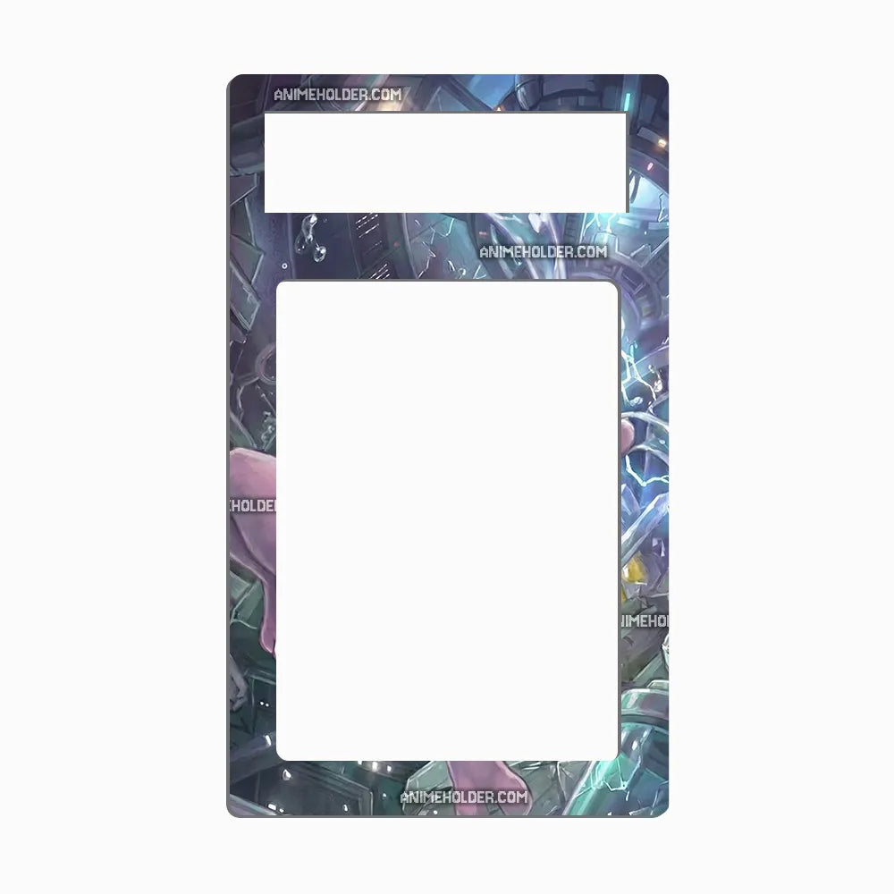 Mewtwo & Mew GX 71-236 19 Worlds Pokemon Cards Custom Art Display Cases - PSA Metal Art Only - Front View