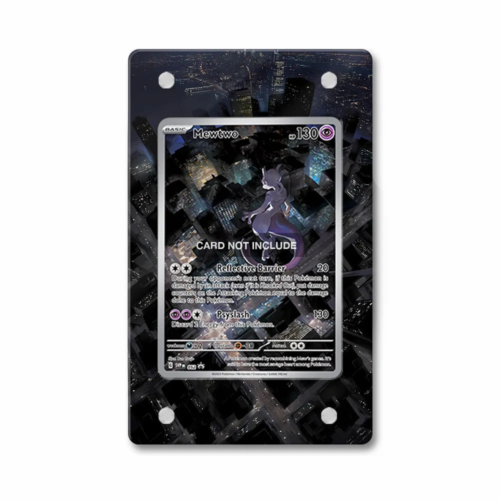 Mewtwo SVP 052 Promo Extended Art Display Cases - PSA Graded Guard Case - Front View