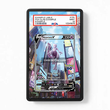 Mewtwo V 72-78 SIR SAR Pokémon GO Alternate Art Extended Art Display Cases - PSA Slab Case - Front View