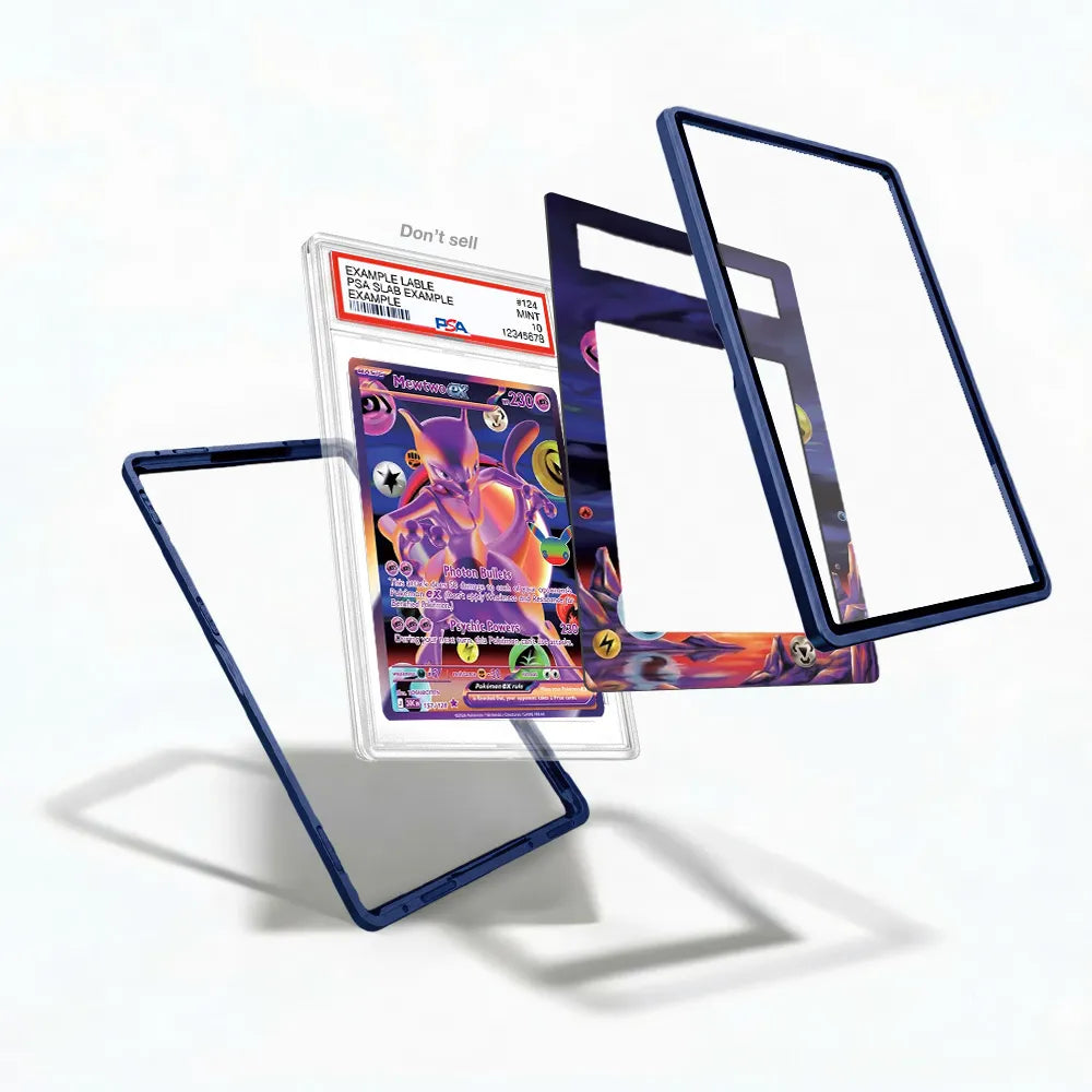 Mewtwo ex 157-128 UR 30C 30th Anniversary Extended Art Display Cases - PSA Slab Case - Detail View