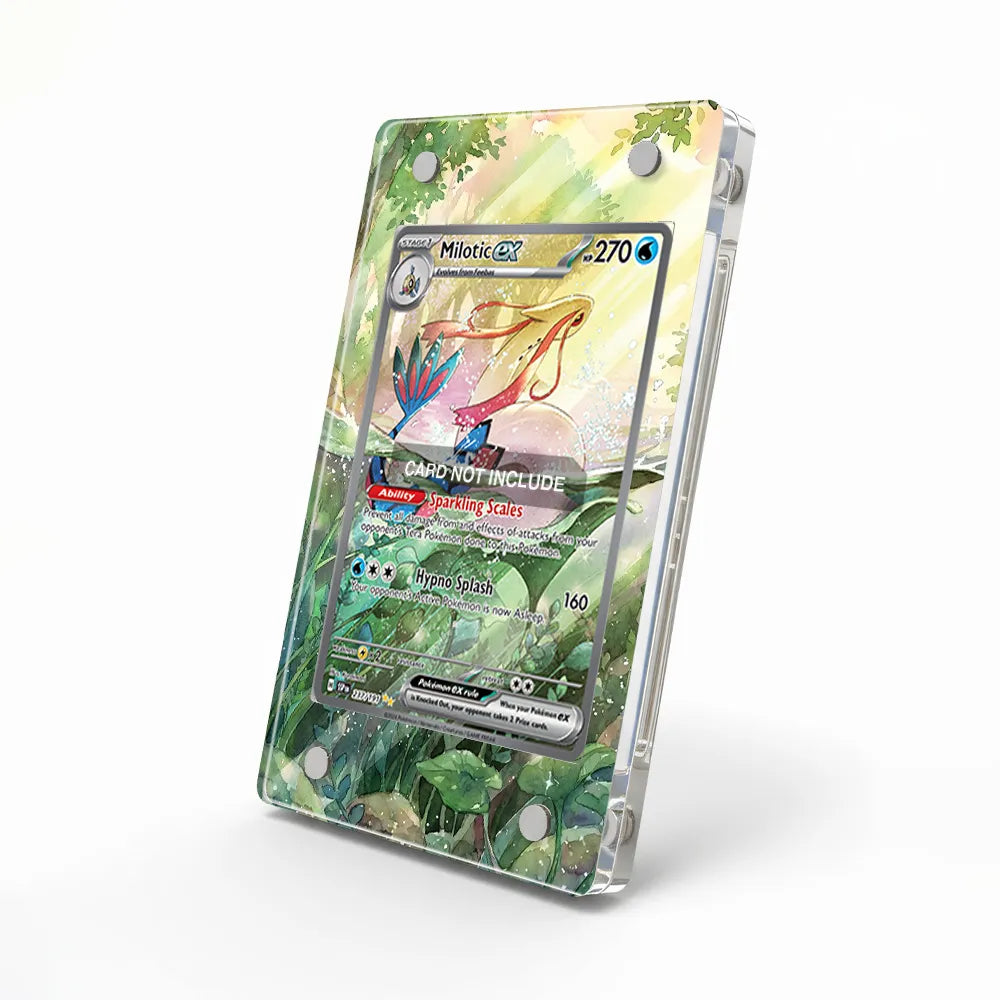 Milotic ex 237-191 SIR SAR Surging Sparks Extended Art Display Cases - Magnetic Case - Side View