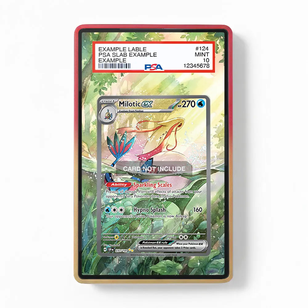 Milotic ex 237-191 SIR SAR Surging Sparks Extended Art Display Cases - PSA Slab Case - Front View