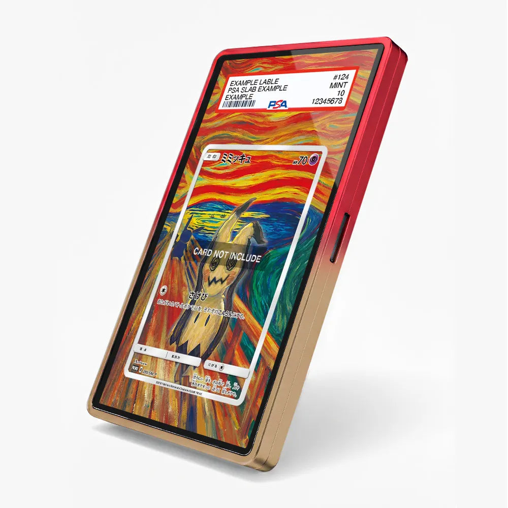 Mimikyu 289 SM-P Munch Scream Promo JP Extended Art Display Cases - PSA Slab Case - Side View