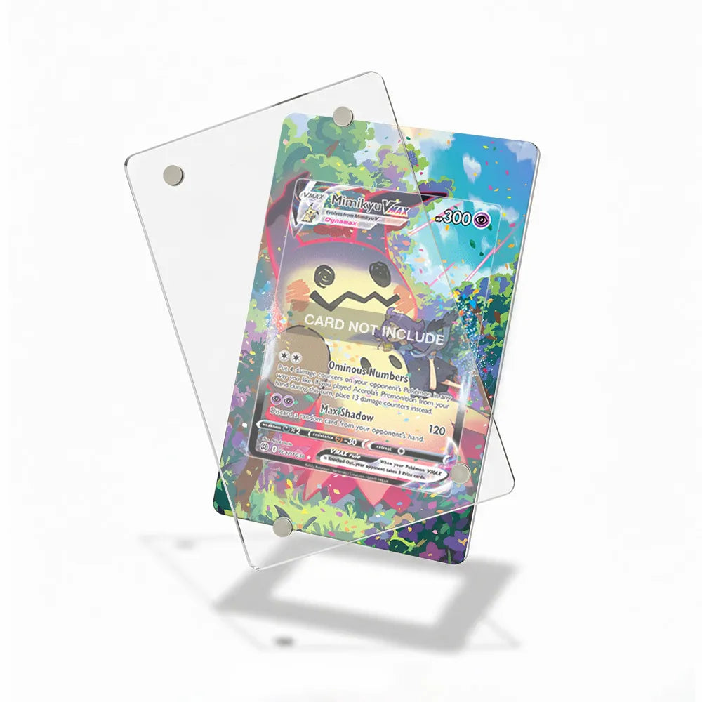 Mimikyu VMAX TG17 Trainer Gallery Brilliant Stars Extended Art Display Cases - Magnetic Case - Detail View