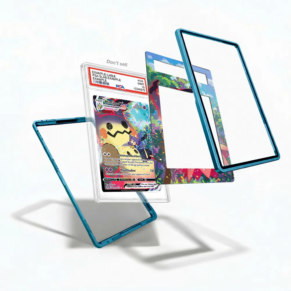 Mimikyu VMAX TG17 Trainer Gallery Brilliant Stars Extended Art Display Cases - PSA Slab Case - Detail View