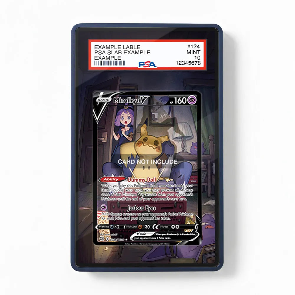 Mimikyu V TG16 Trainer Gallery Brilliant Stars Extended Art Display Cases - PSA Graded Guard Case - Front View