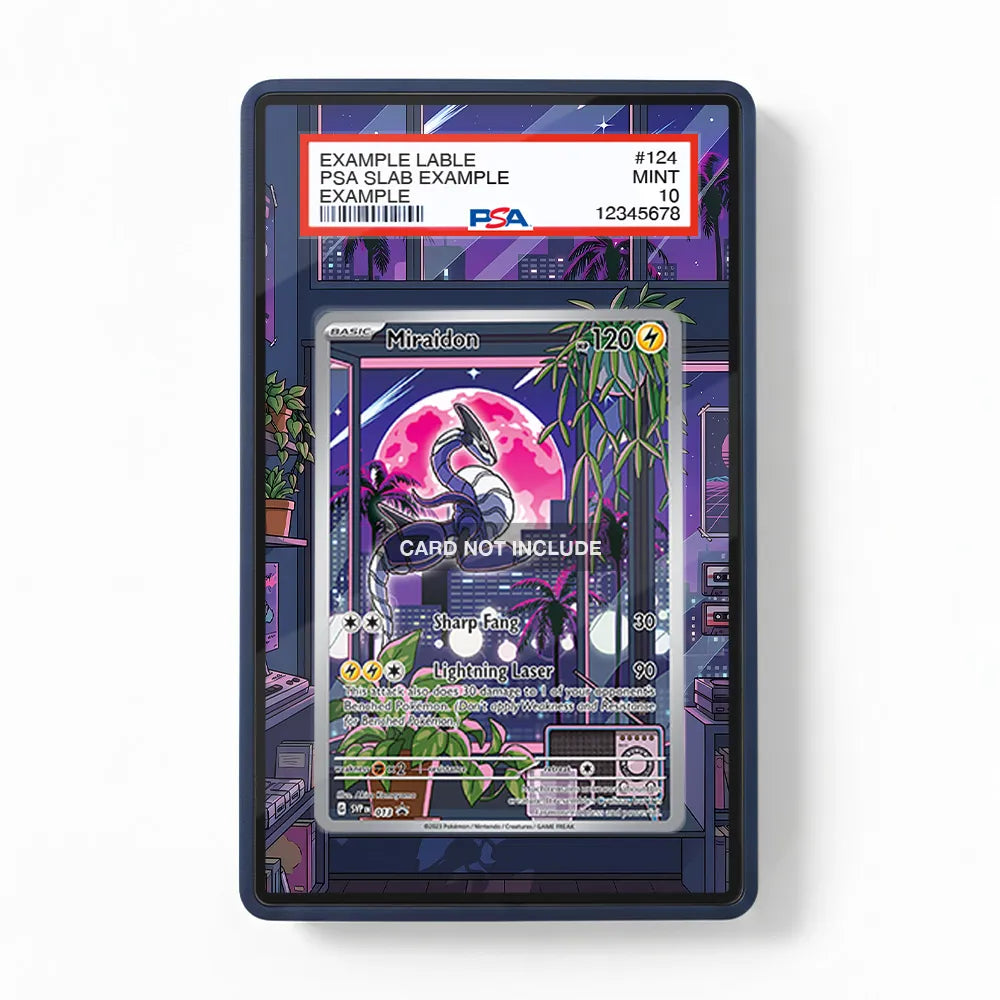 Miraidon SVP 013 Promo Extended Art Display Cases - PSA Slab Case - Front View