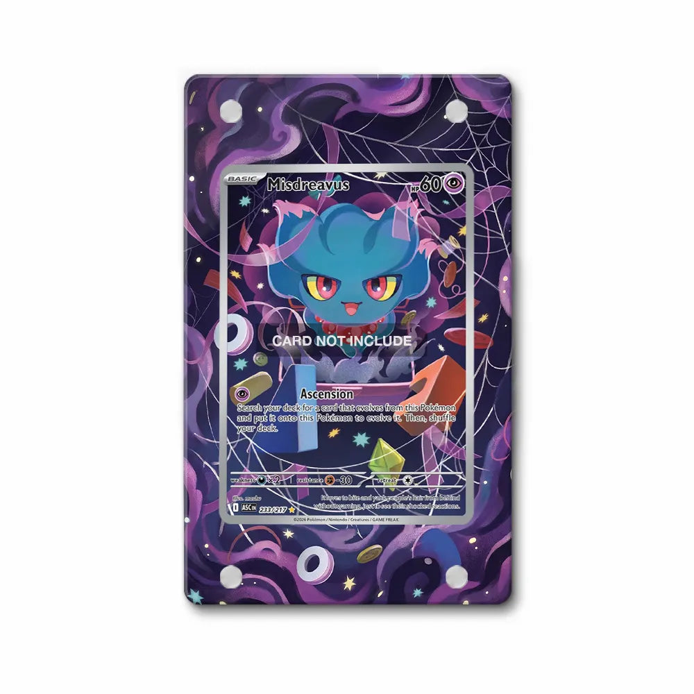 Misdreavus 233-217 Paradox Rift Pokemon Cards Extended Art Display Cases - Magnetic Case - Front View