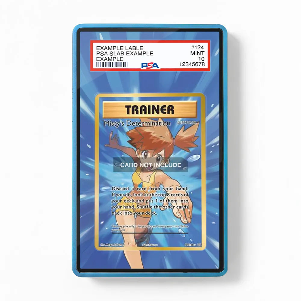 Misty's Determination 108-108 XY Evolutions Extended Art Display Cases - PSA Slab Case - Front View