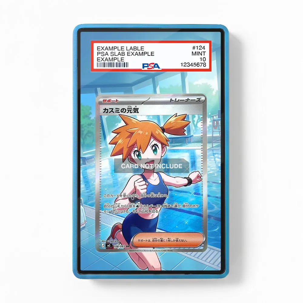Misty's Vitality 108-081 Super Rare M5 Extended Art Display Cases - PSA Slab Case - Front View