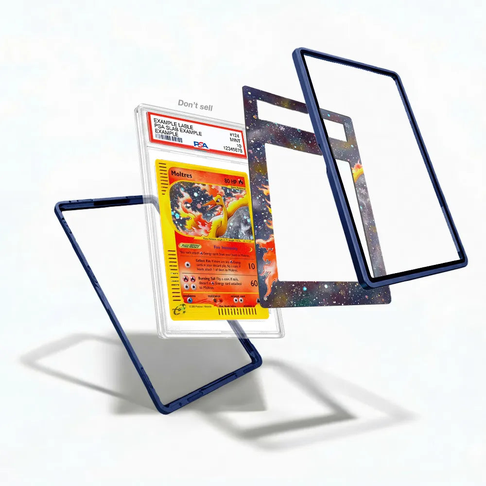 Moltres H20-H32 Skyridge Holo Extended Art Display Cases - PSA Slab Case - Detail View