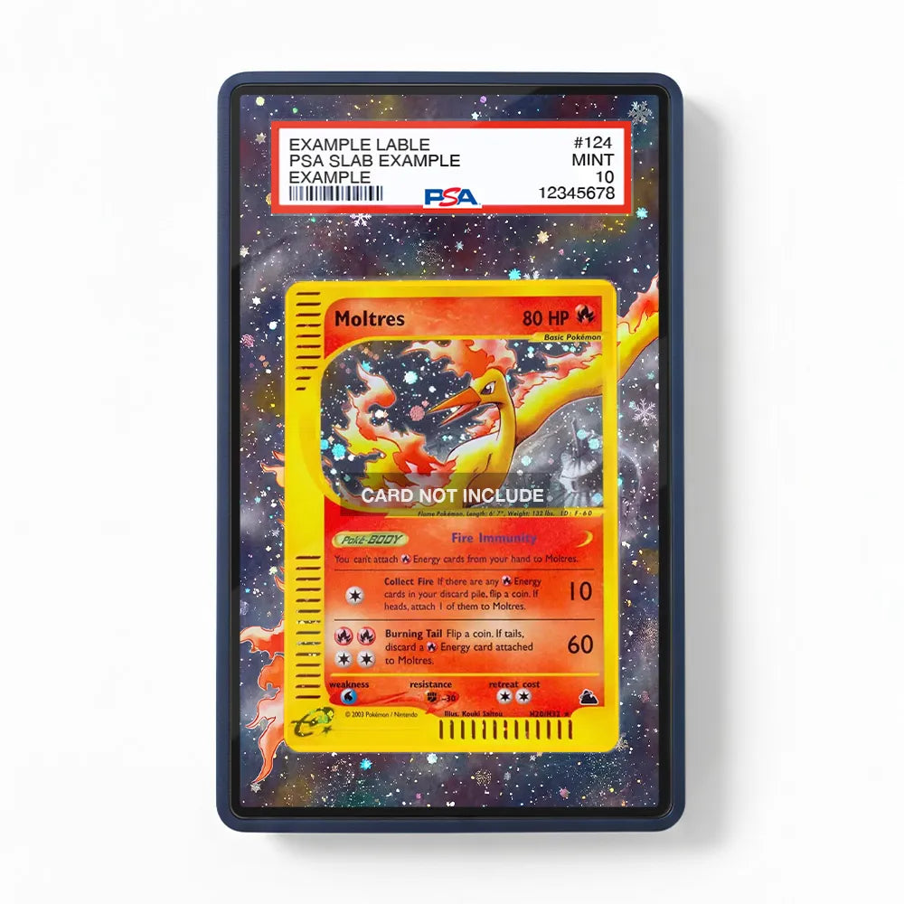 Moltres H20-H32 Skyridge Holo Extended Art Display Cases - PSA Slab Case - Front View
