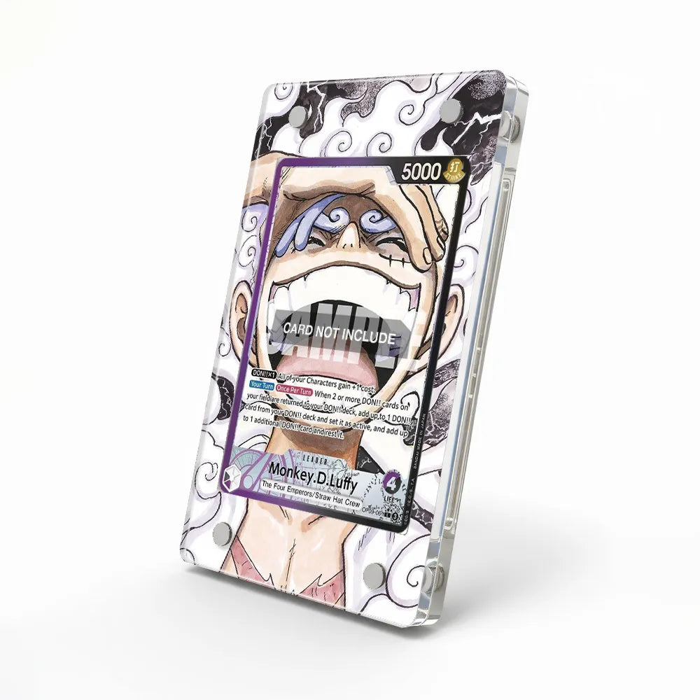 Monkey D Luffy Alt Art Leader OP09-061 Extended Art Display Cases - Magnetic Case - Side View