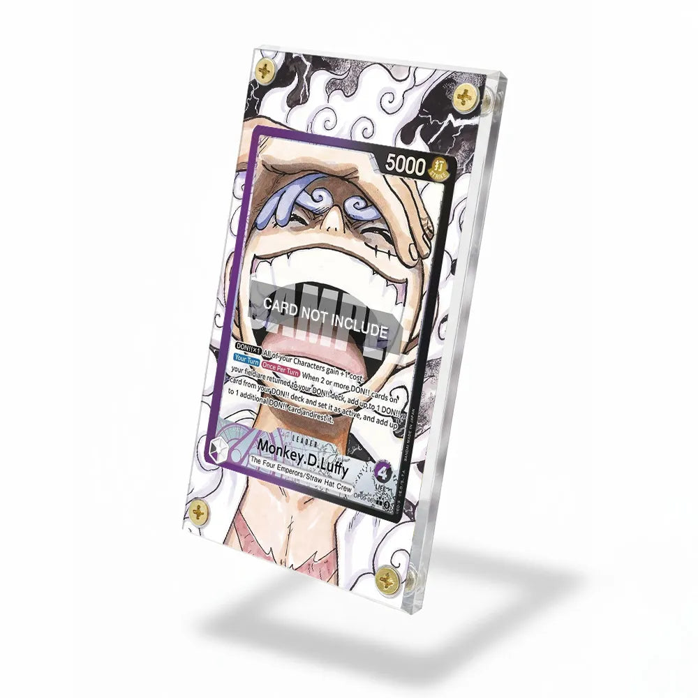 Monkey D Luffy Alt Art Leader OP09-061 Extended Art Display Cases - Screws Case - Side View
