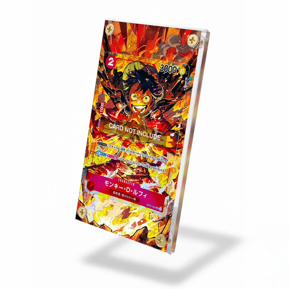 Monkey.D.Luffy CPI1-024 One Piece CCG One Piece Cards Custom Art Display Cases - Screws Case - Side View