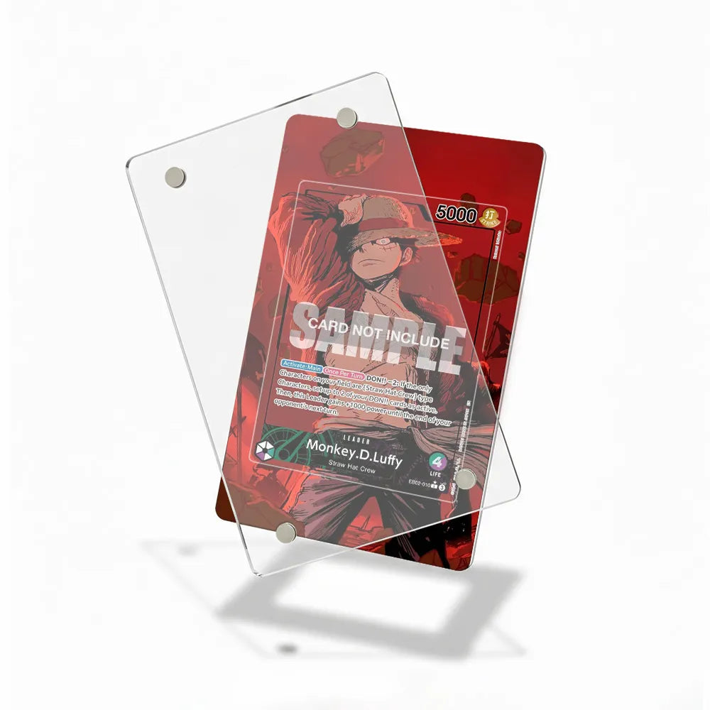 Monkey.D.Luffy EB02-010 Extra Booster Anime 25th Collection One Piece Cards Custom Art Display Cases - Magnetic Case - Detail View