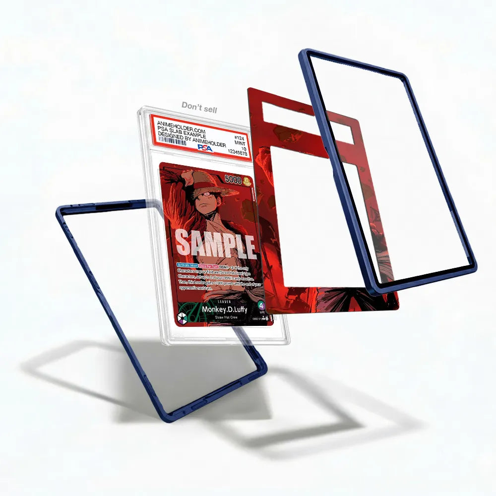 Monkey.D.Luffy EB02-010 Extra Booster Anime 25th Collection One Piece Cards Custom Art Display Cases - PSA Slab Case - Detail View