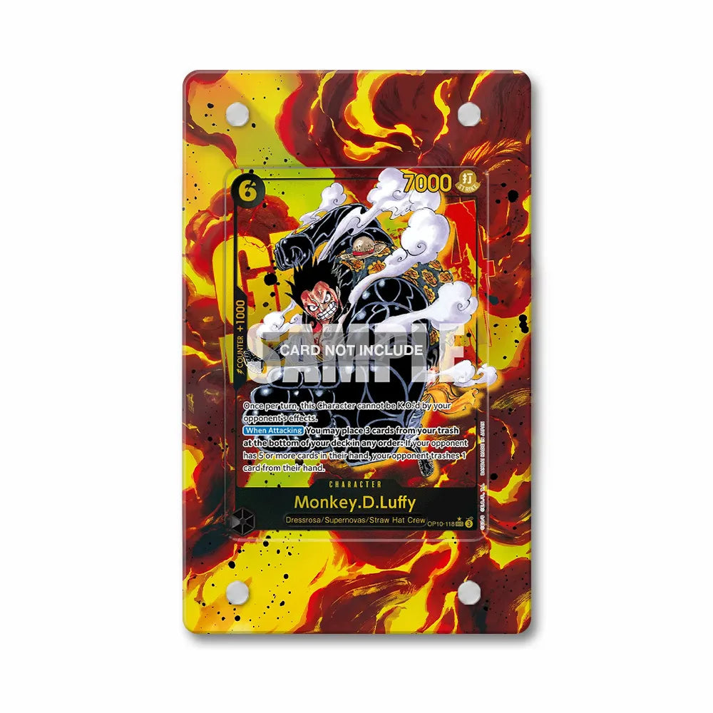 Monkey.D.Luffy OP10-118 SEC Royal Blood One Piece Extended Art Display Cases - PSA Slab Case - Front View