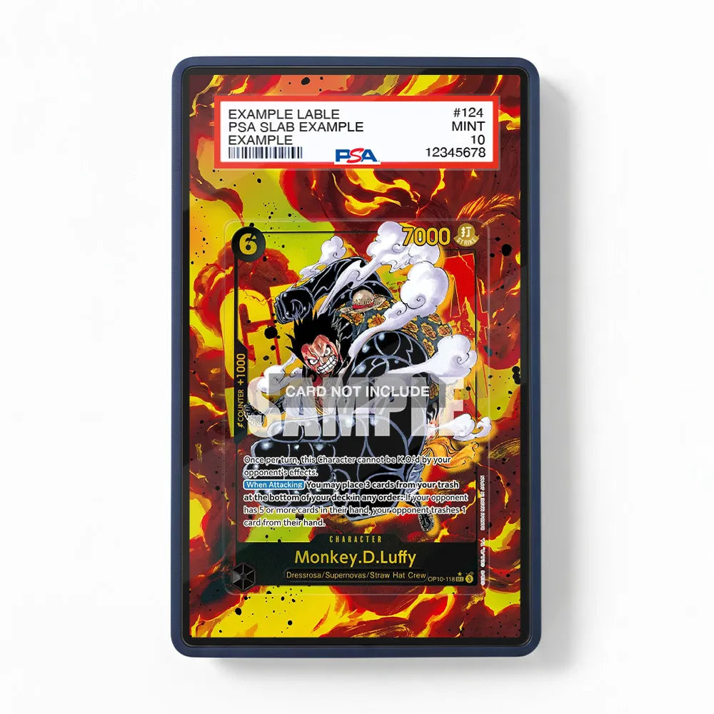 Monkey.D.Luffy OP10-118 SEC Royal Blood One Piece Extended Art Display Cases - PSA Slab Case - Front View