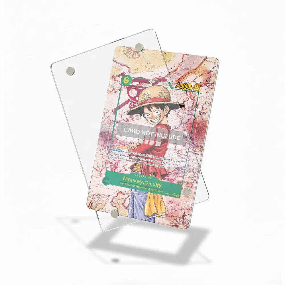 Monkey.D.Luffy OP13-118 Paramount War Extended Art Display Cases - Magnetic Case - Detail View