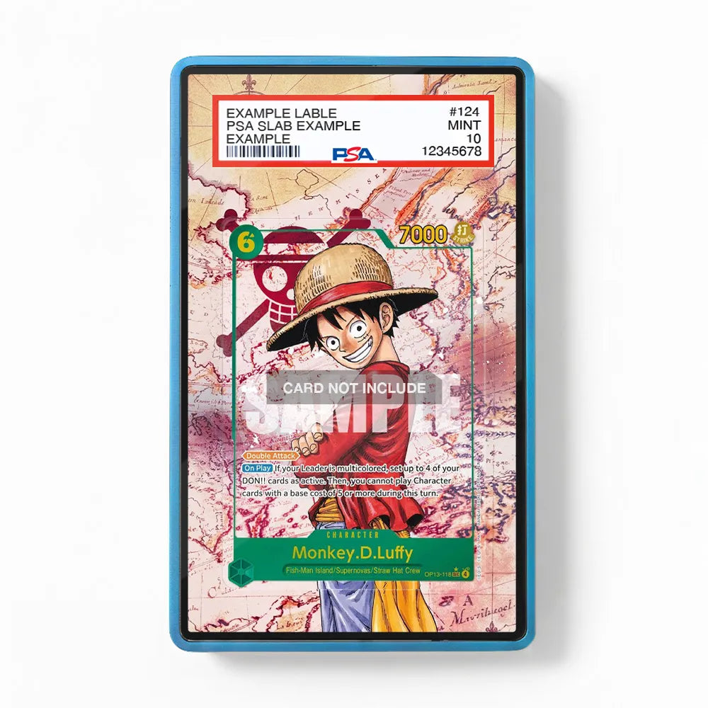 Monkey.D.Luffy OP13-118 Paramount War Extended Art Display Cases - PSA Slab Case - Front View
