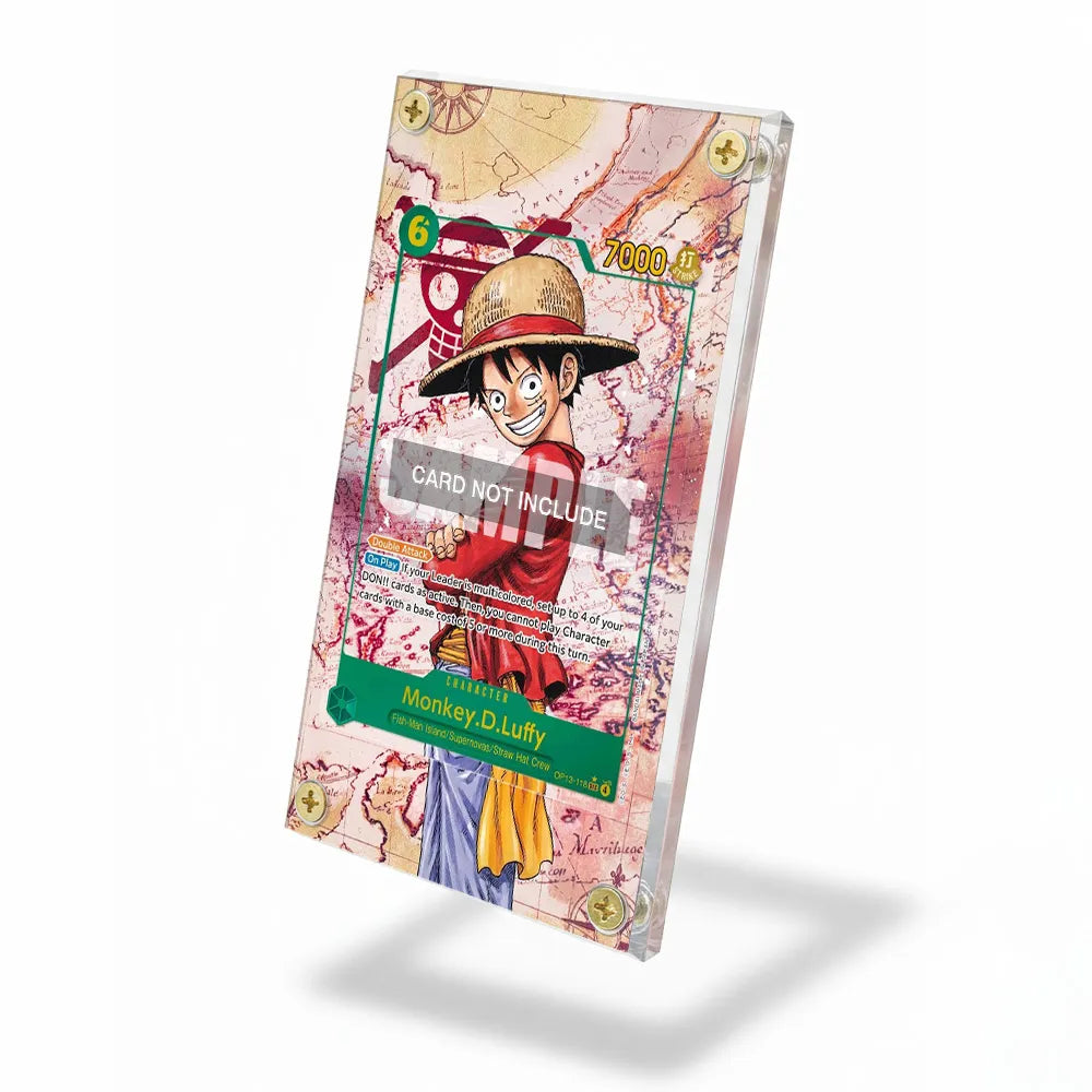 Monkey.D.Luffy OP13-118 Paramount War Extended Art Display Cases - Screws Case - Side View