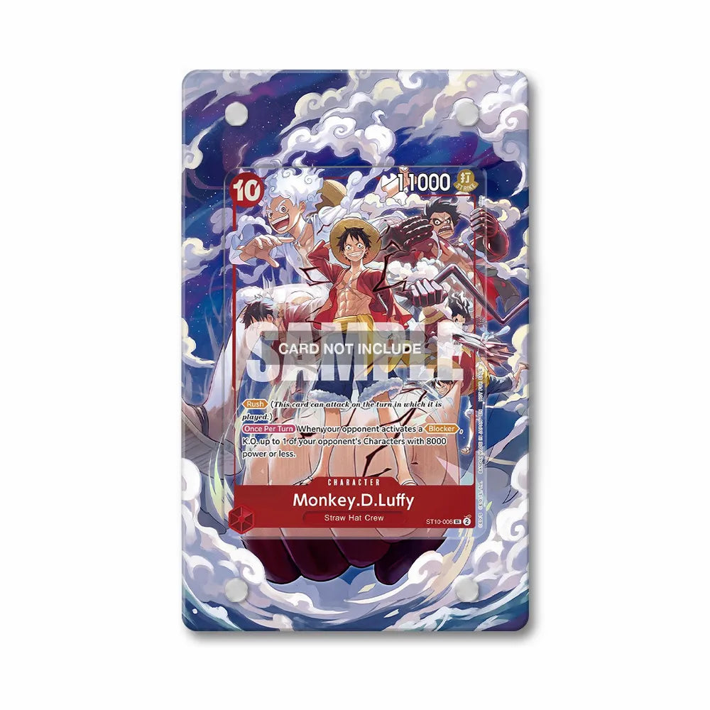 Monkey D Luffy ST10-006 One Piece Dallas Promo Extended Art Display Cases - Magnetic Case - Front View