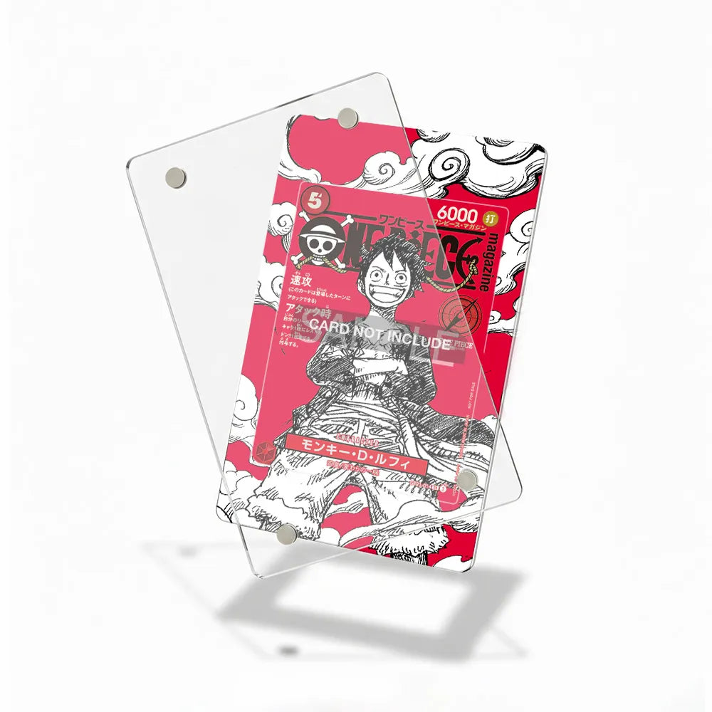 Monkey D. Luffy 001-OP-01 One Piece Card Game Extended Art Display Cases - Magnetic Case - Detail View