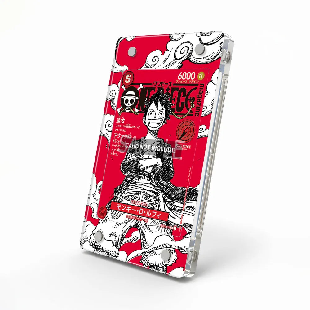 Monkey D. Luffy 001-OP-01 One Piece Card Game Extended Art Display Cases - Magnetic Case - Side View