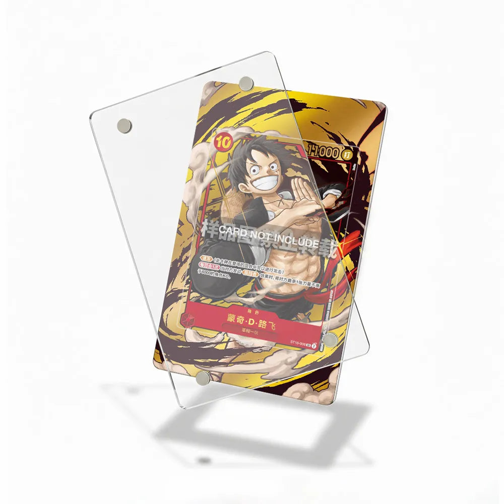 Monkey D. Luffy 006 1st Anniversary Set Extended Art Display Cases - Magnetic Case - Detail View