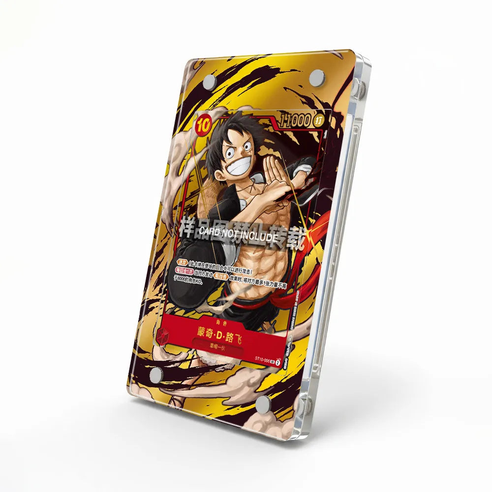 Monkey D. Luffy 006 1st Anniversary Set Extended Art Display Cases - Magnetic Case - Side View
