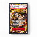 Monkey D. Luffy 006 1st Anniversary Set Extended Art Display Cases - PSA Slab Case - Front View
