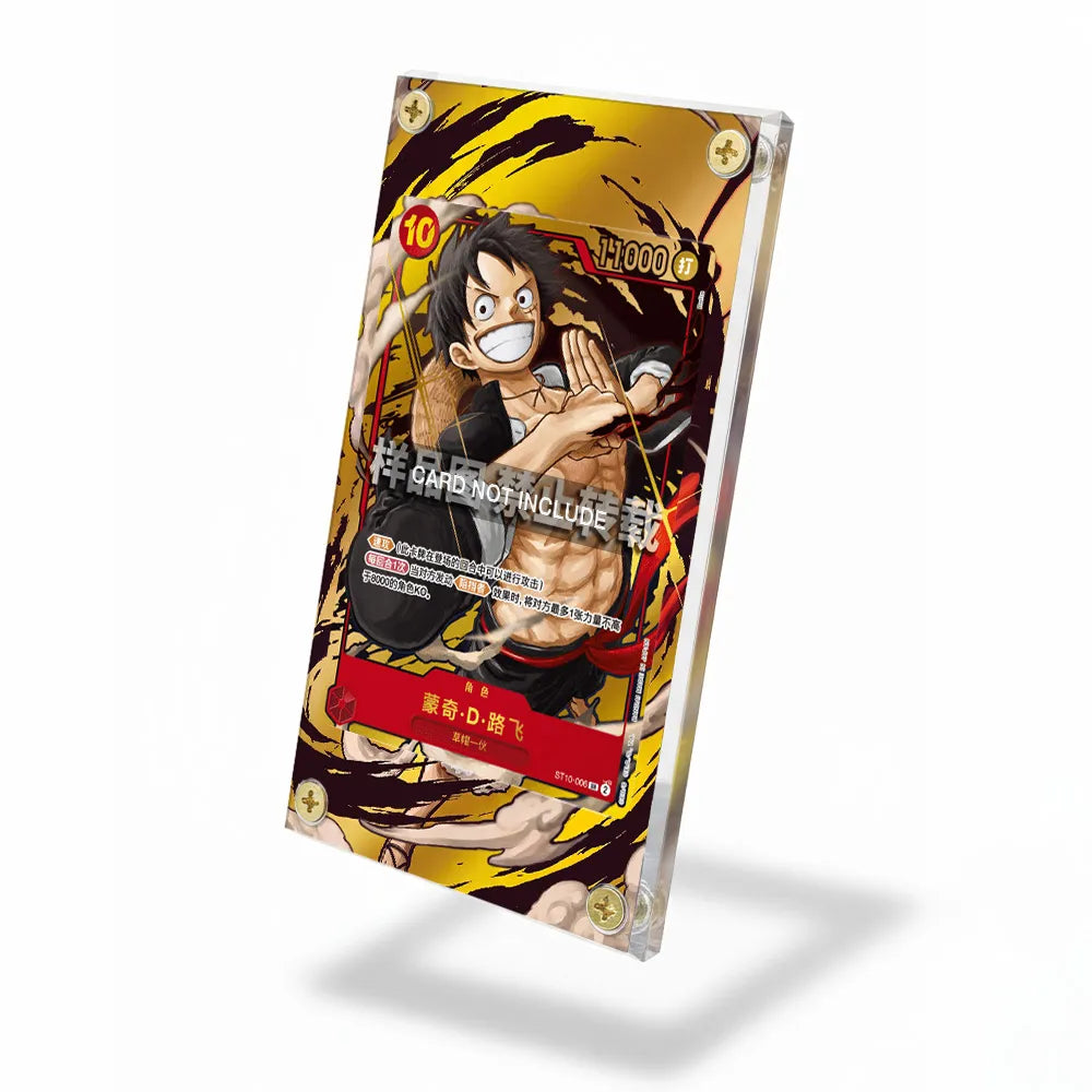 Monkey D. Luffy 006 1st Anniversary Set Extended Art Display Cases - Screws Case - Side View