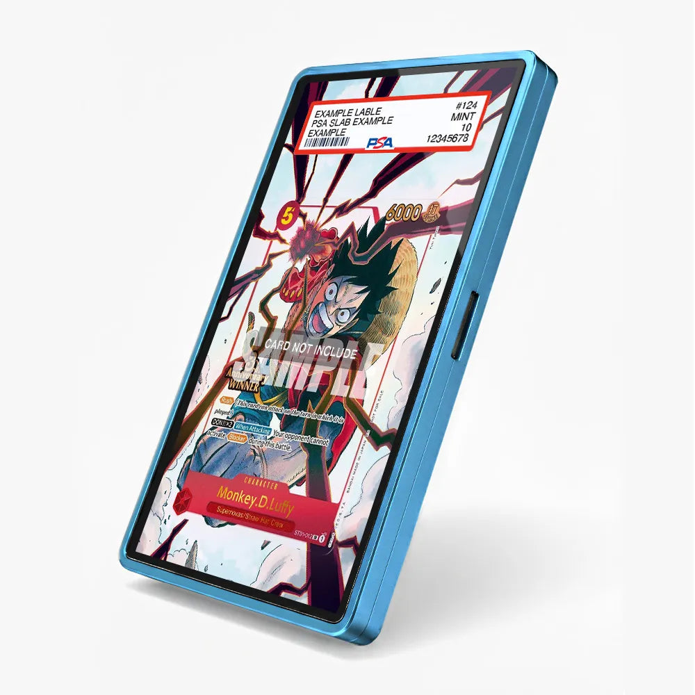 Monkey D. Luffy 012 3rd Anniversary Winners Extended Art Display Cases - PSA Slab Case - Side View