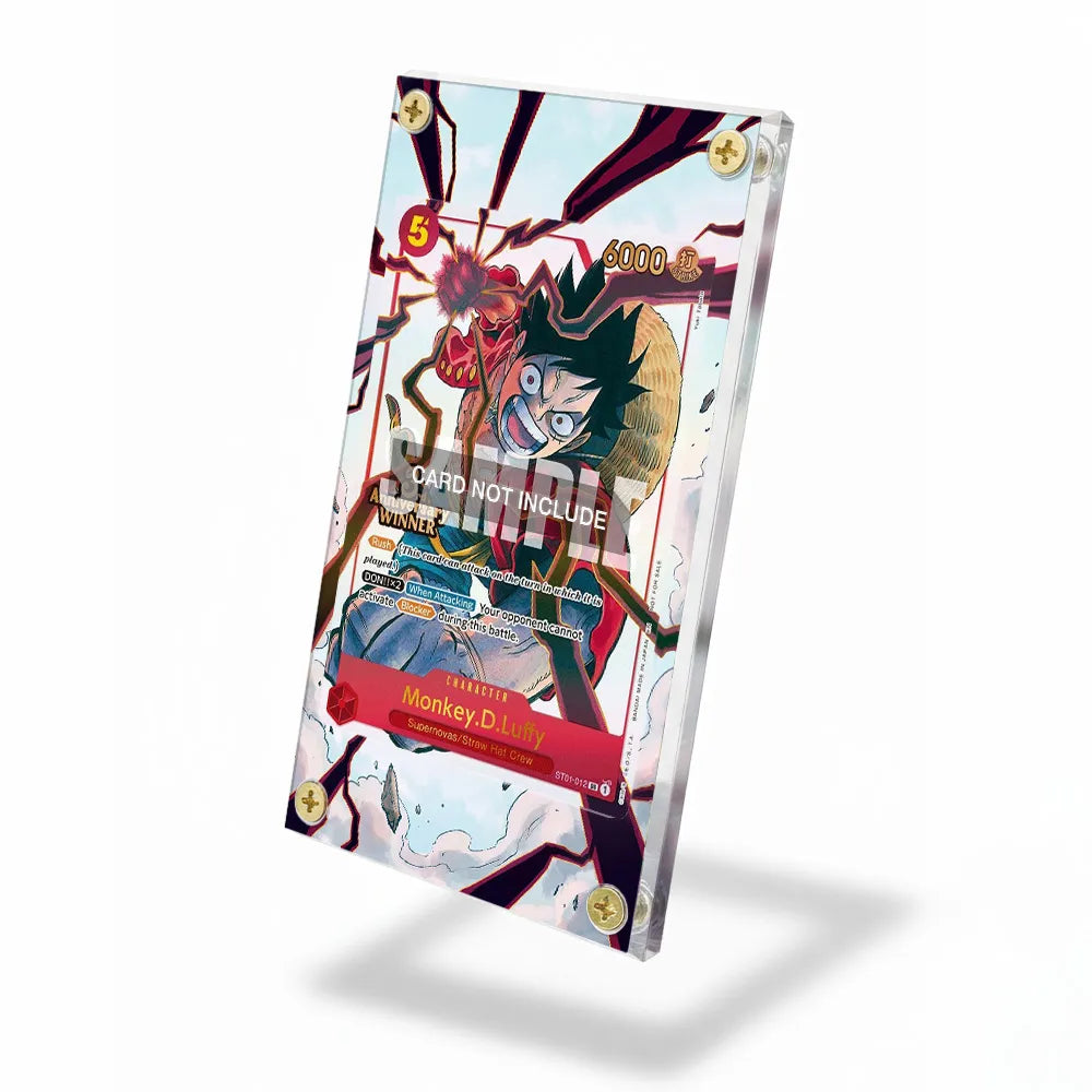 Monkey D. Luffy 012 3rd Anniversary Winners Extended Art Display Cases - Screws Case - Side View