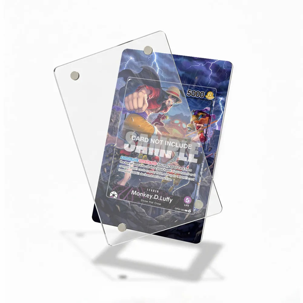 Monkey D Luffy OP05-060 One Piece PSA Promo OP05 Extended Art Display Cases - Magnetic Case - Detail View