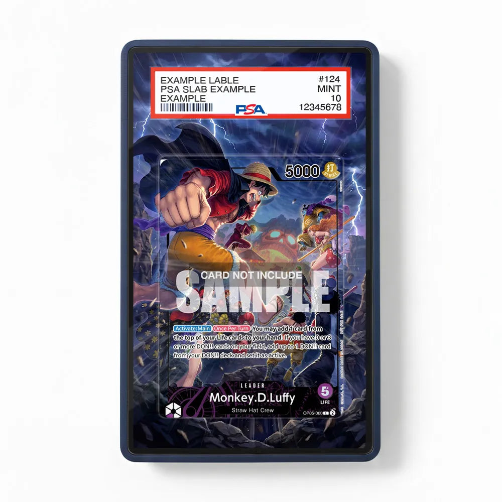 Monkey D Luffy OP05-060 One Piece PSA Promo OP05 Extended Art Display Cases - PSA Slab Case - Front View