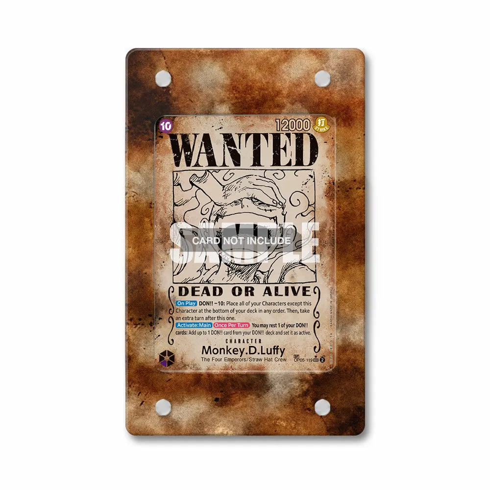 Monkey D Luffy OP05-119-1 Extended Art Display Cases - PSA Graded Guard Case - Front View