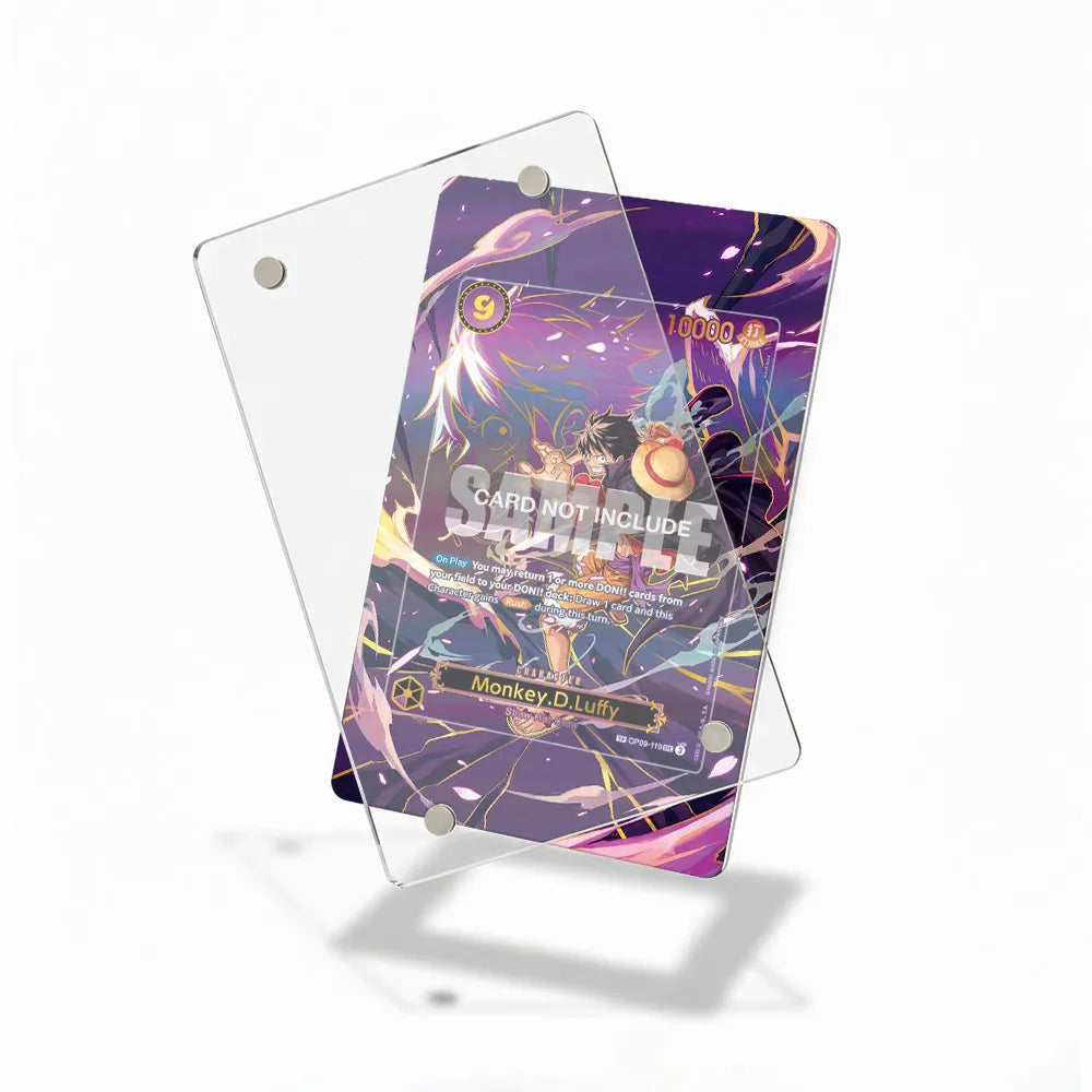 Monkey D Luffy OP09-119 Special Rare SP OP13 Extended Art Display Cases - Magnetic Case - Detail View