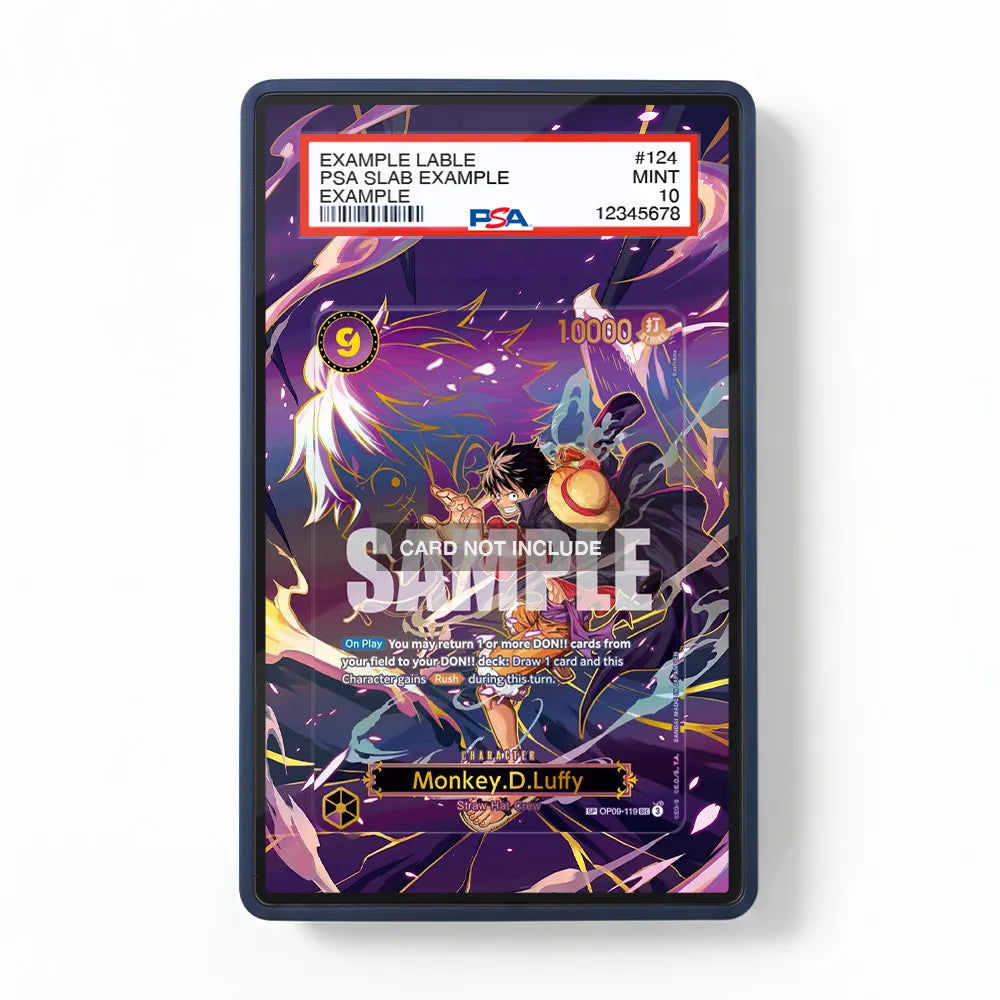 Monkey D Luffy OP09-119 Special Rare SP OP13 Extended Art Display Cases - PSA Slab Case - Front View