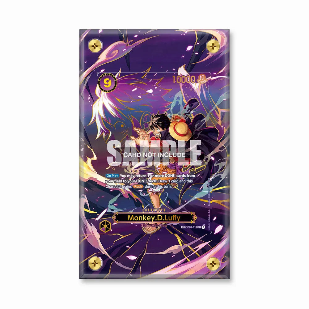 Monkey D Luffy OP09-119 Special Rare SP OP13 Extended Art Display Cases - Screws Case - Front View