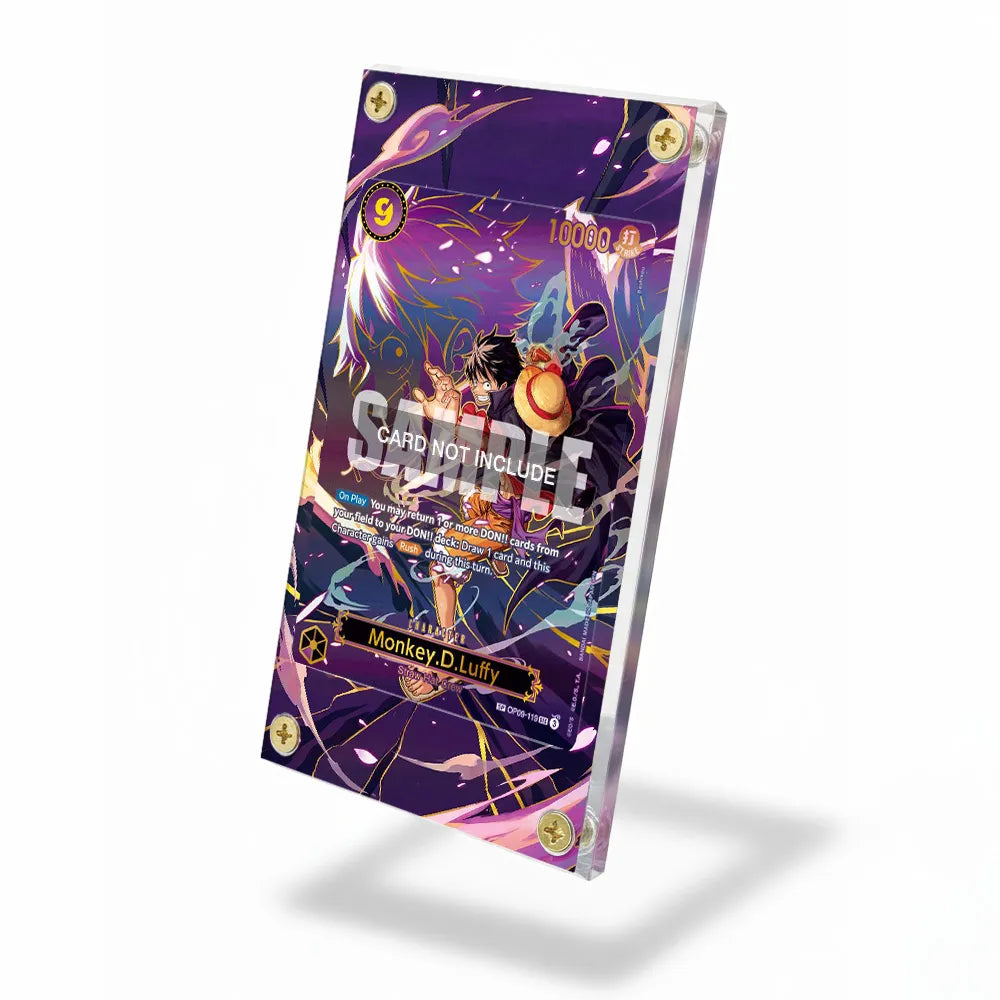 Monkey D Luffy OP09-119 Special Rare SP OP13 Extended Art Display Cases - Screws Case - Side View