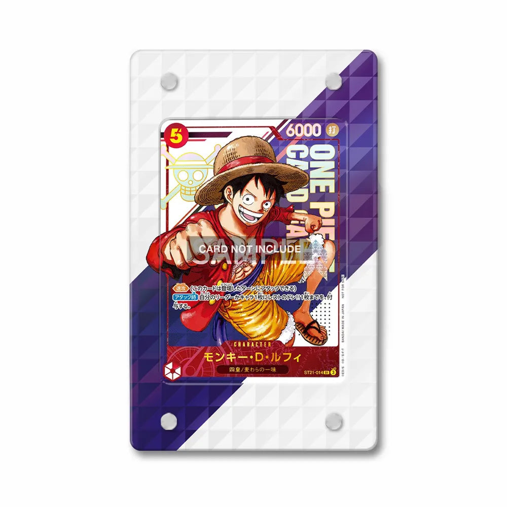Monkey D. Luffy SDBH-072 One Piece Card Game Extended Art Display Cases - PSA Slab Case - Front View