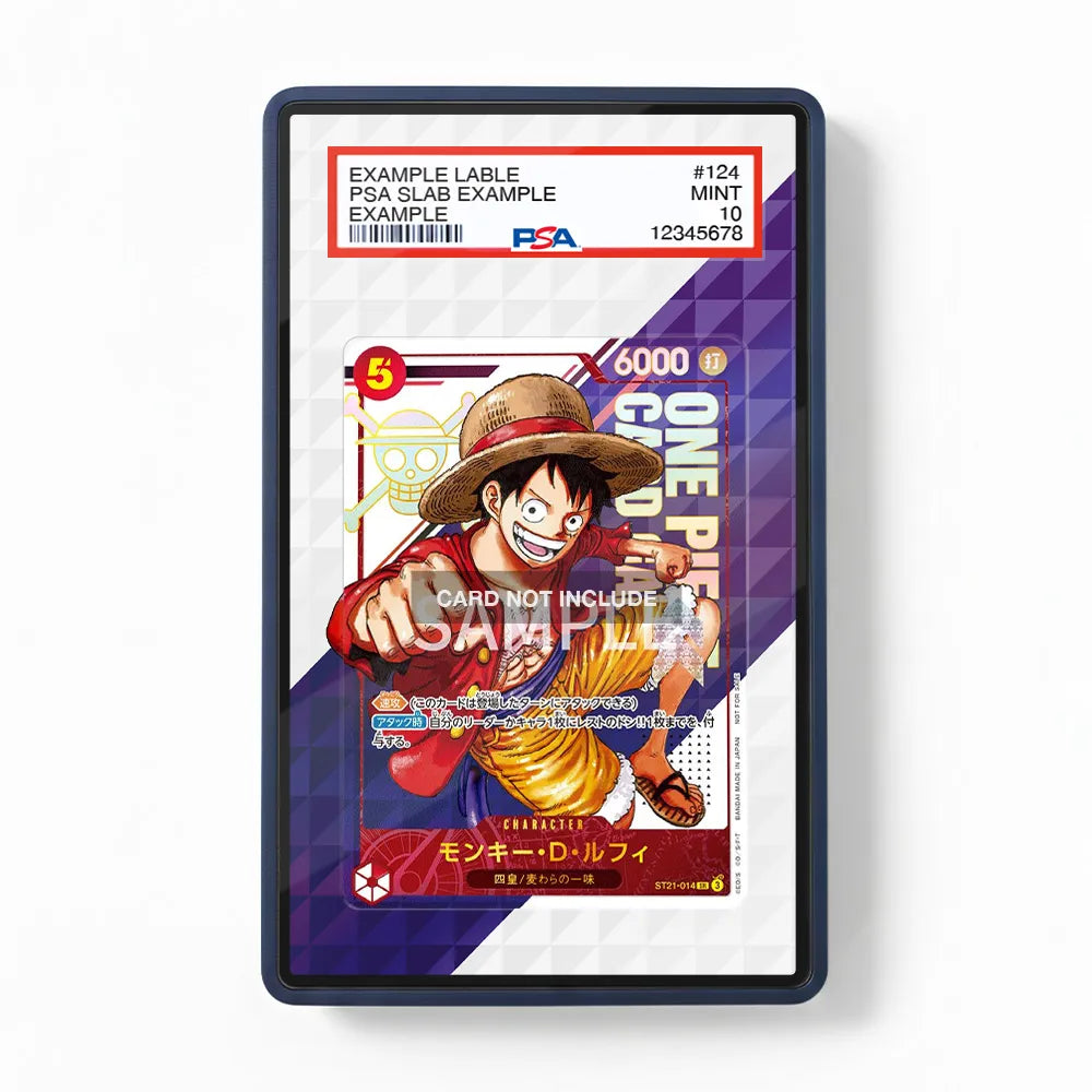 Monkey D. Luffy SDBH-072 One Piece Card Game Extended Art Display Cases - PSA Slab Case - Front View