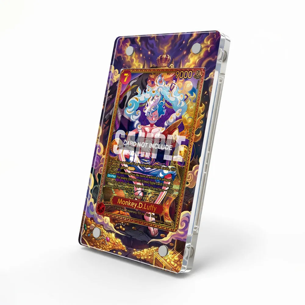 Monkey D. Luffy ST31-004 OP17 One Piece Cards Extended Art Display Cases - Magnetic Case - Side View